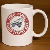 Roller Skating Rink Coney Island Brooklyn 11oz C Handle Ceramic Mug