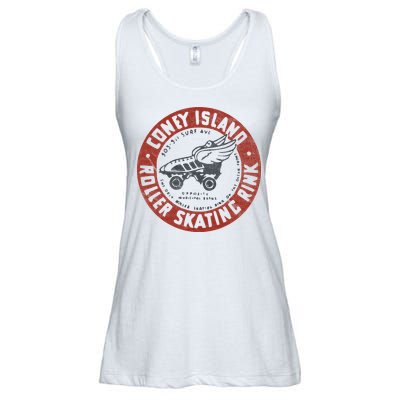 Roller Skating Rink Coney Island Brooklyn Ladies Essential Flowy Tank