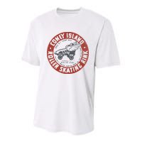 Roller Skating Rink Coney Island Brooklyn Youth Performance Sprint T-Shirt