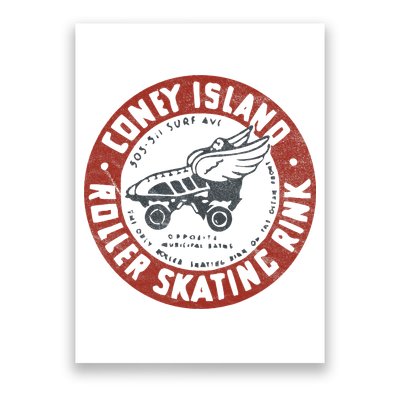 Roller Skating Rink Coney Island Brooklyn Poster