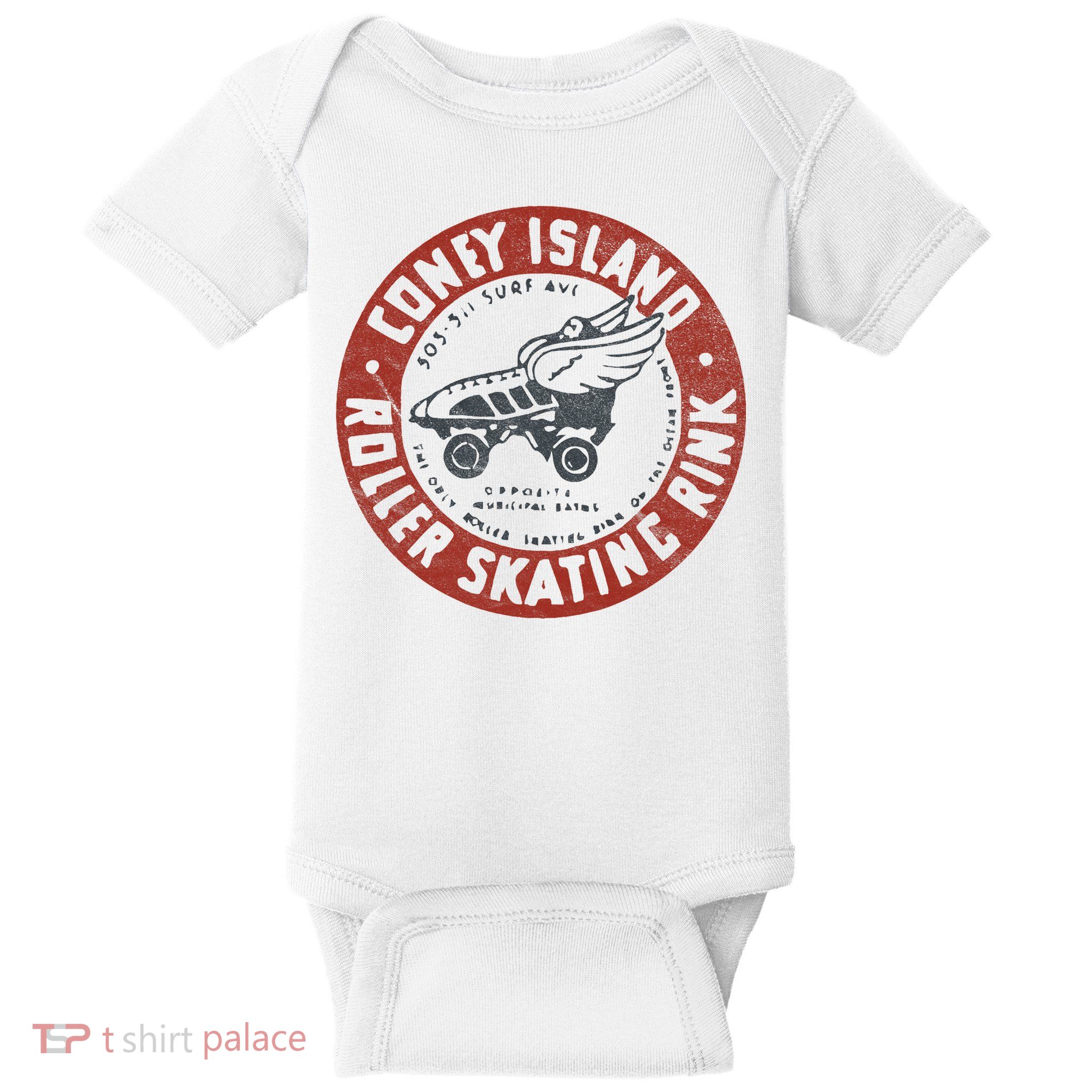 Roller Skating Rink Coney Island Brooklyn Baby Bodysuit