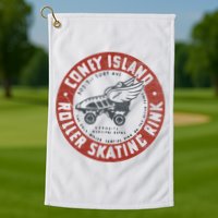 Roller Skating Rink Coney Island Brooklyn Golf Towel