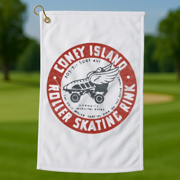 Roller Skating Rink Coney Island Brooklyn Golf Towel