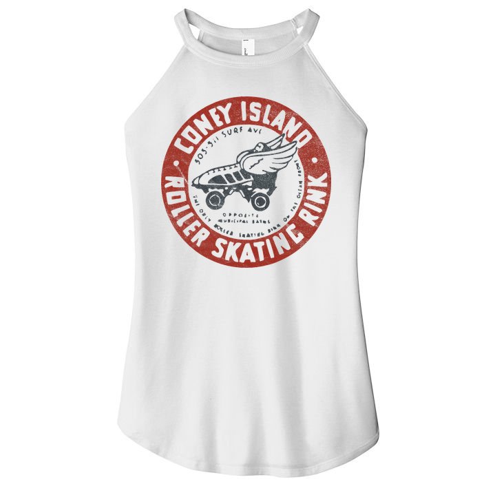Roller Skating Rink Coney Island Brooklyn Women's Perfect Tri Rocker Tank