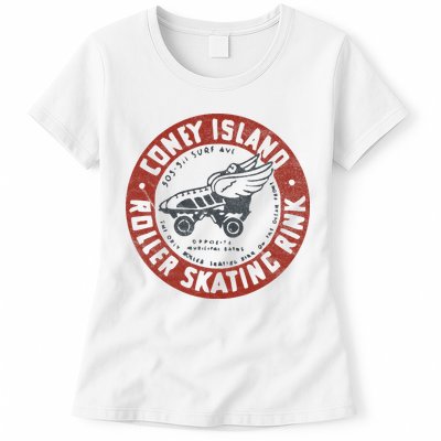 Roller Skating Rink Coney Island Brooklyn Womens T-Shirt