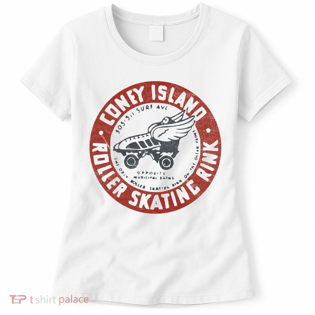 Roller Skating Rink Coney Island Brooklyn Womens T-Shirt