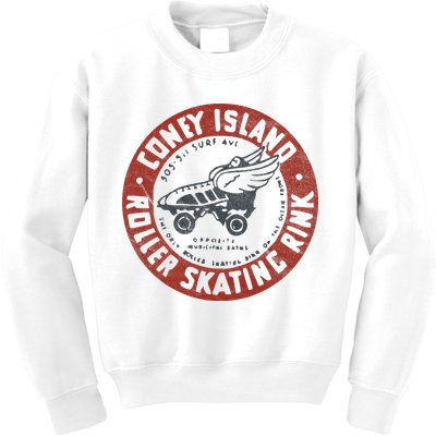 Roller Skating Rink Coney Island Brooklyn Kids Sweatshirt