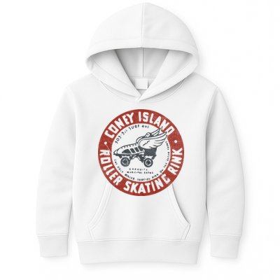 Roller Skating Rink Coney Island Brooklyn Kids Hoodie
