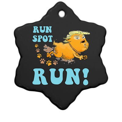 Run Spot Run Funny Run Spot Run Ceramic Star Ornament