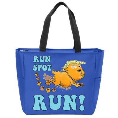 Run Spot Run Funny Run Spot Run Zip Tote Bag