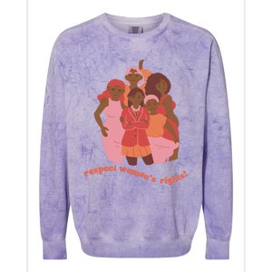 Respect S Rights Gift Colorblast Crewneck Sweatshirt