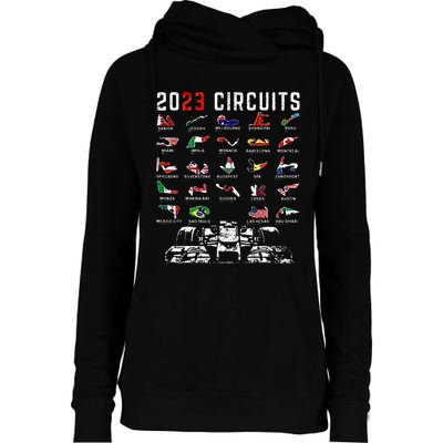 Racing Season Race Car Drag Racer Dirt Track Racing Womens Funnel Neck Pullover Hood