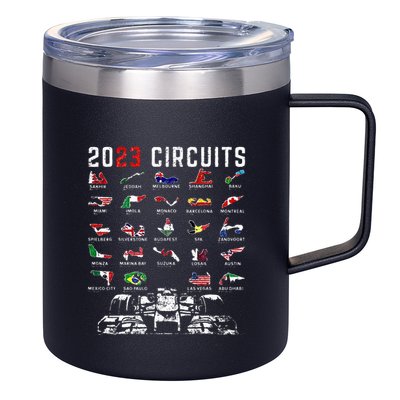 Racing Season Race Car Drag Racer Dirt Track Racing 12oz Stainless Steel Coffee Mug