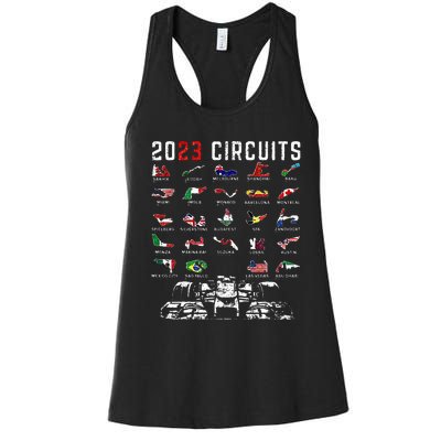 Racing Season Race Car Drag Racer Dirt Track Racing Women's Racerback Tank