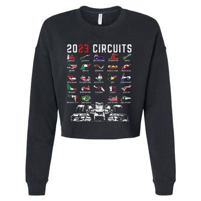 Racing Season Race Car Drag Racer Dirt Track Racing Cropped Pullover Crew