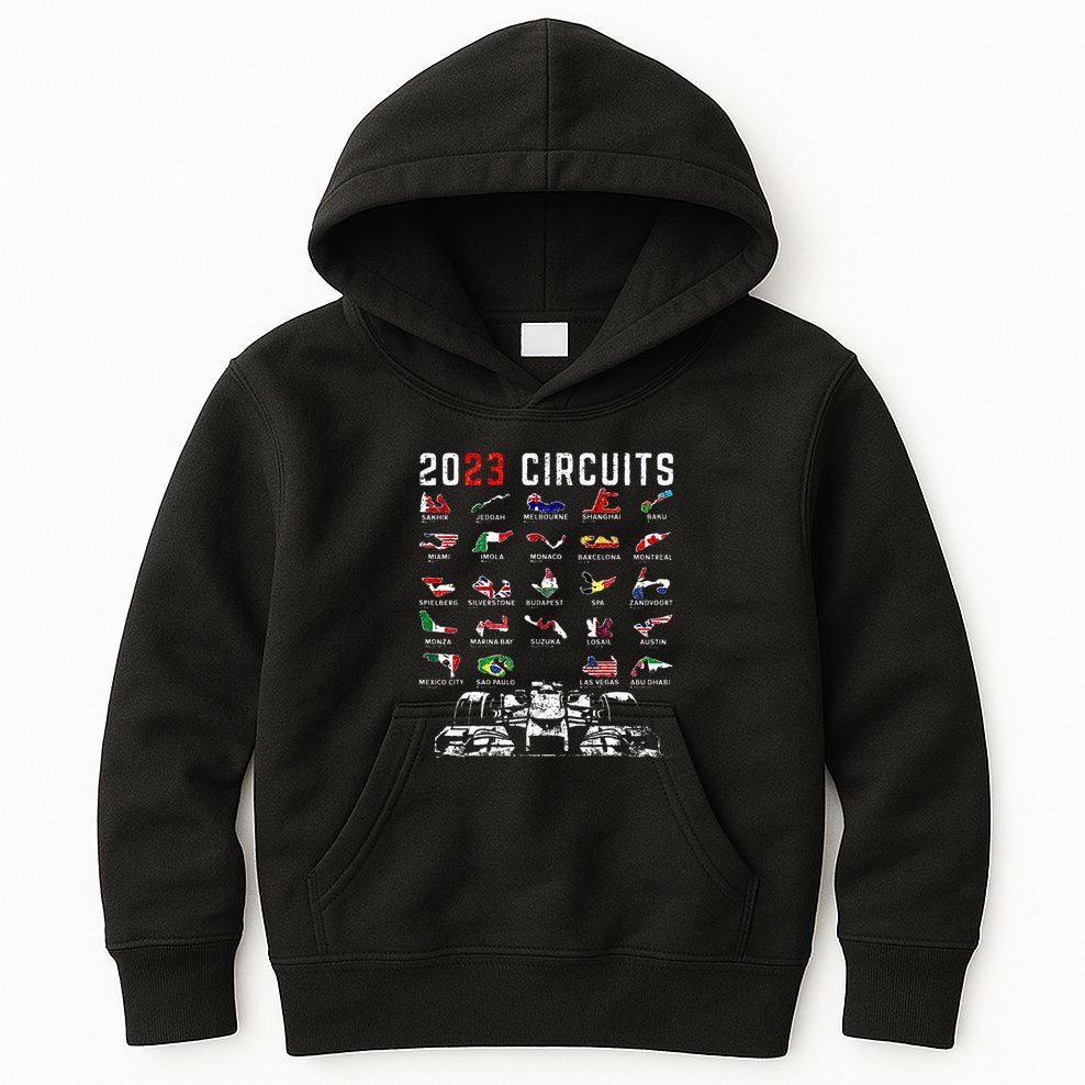 Racing Season Race Car Drag Racer Dirt Track Racing Kids Hoodie