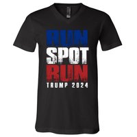 Run Spot Run V-Neck T-Shirt