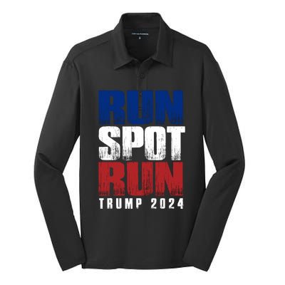 Run Spot Run Silk Touch Performance Long Sleeve Polo