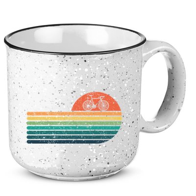 Retro Sunset Road Bike Bicycle Vintage Cycling 15oz Campfire Ceramic Mug