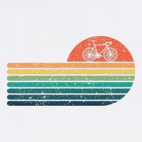 Retro Sunset Road Bike Bicycle Vintage Cycling Beanie