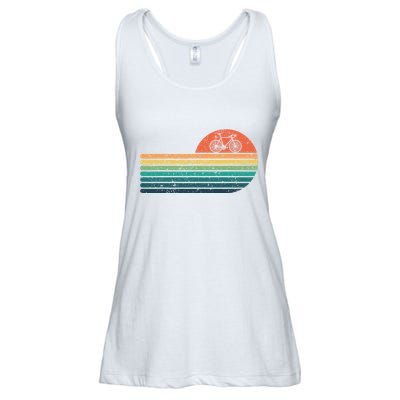 Retro Sunset Road Bike Bicycle Vintage Cycling Ladies Essential Flowy Tank