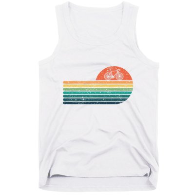 Retro Sunset Road Bike Bicycle Vintage Cycling Tank Top