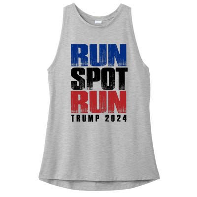 Run Spot Run Ladies PosiCharge Tri-Blend Wicking Tank