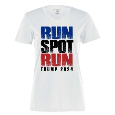 Run Spot Run Women's Momentum V-Neck T-Shirt