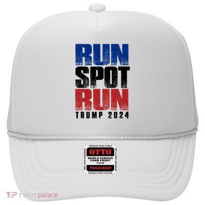 Run Spot Run High Crown Mesh Back Trucker Hat