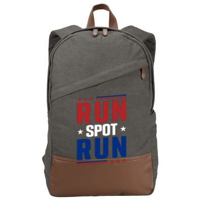 Run Spot Run Cotton Canvas Backpack