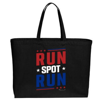 Run Spot Run Cotton Canvas Jumbo Tote