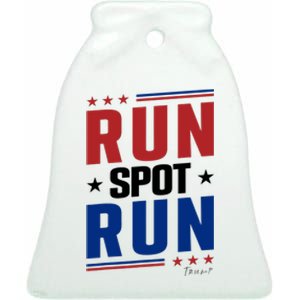 Run Spot Run Ceramic Bell Ornament