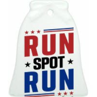 Run Spot Run Ceramic Bell Ornament