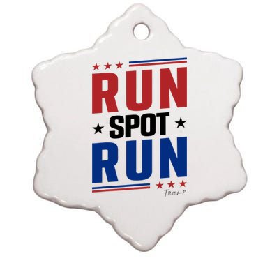 Run Spot Run Ceramic Star Ornament