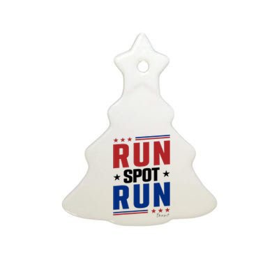 Run Spot Run Ceramic Tree Ornament