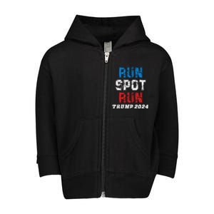 Run Spot Run Trum 2024 Toddler Zip Fleece Hoodie