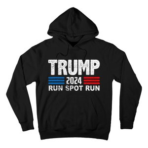 Run Spot Run Trump 2024 Debate Quote Funny Political Hoodie