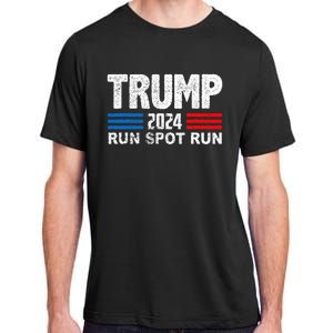 Run Spot Run Trump 2024 Debate Quote Funny Political Adult ChromaSoft Performance T-Shirt