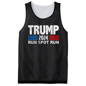 Run Spot Run Trump 2024 Debate Quote Funny Political Mesh Reversible Basketball Jersey Tank