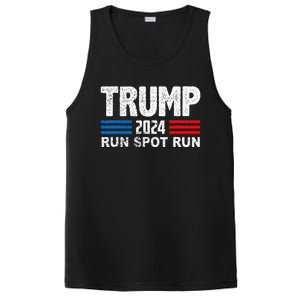 Run Spot Run Trump 2024 Debate Quote Funny Political PosiCharge Competitor Tank