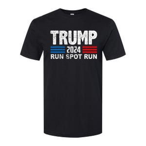 Run Spot Run Trump 2024 Debate Quote Funny Political Softstyle CVC T-Shirt