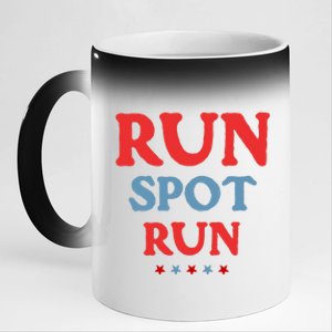 Run Spot Run 11oz Black Color Changing Mug