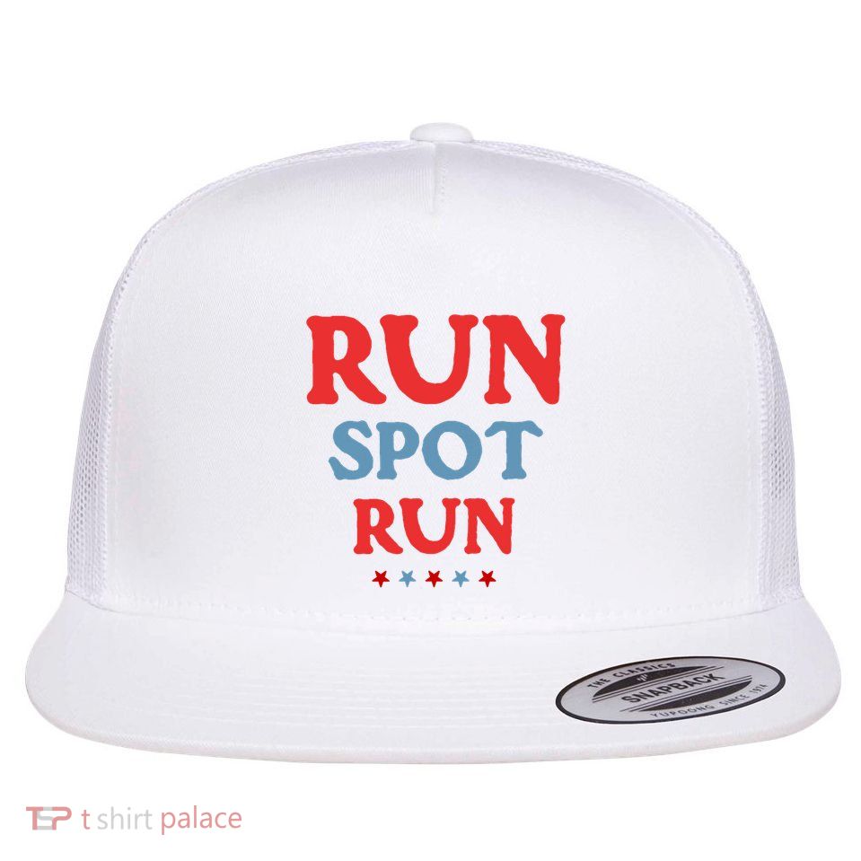 Run Spot Run Flat Bill Trucker Hat