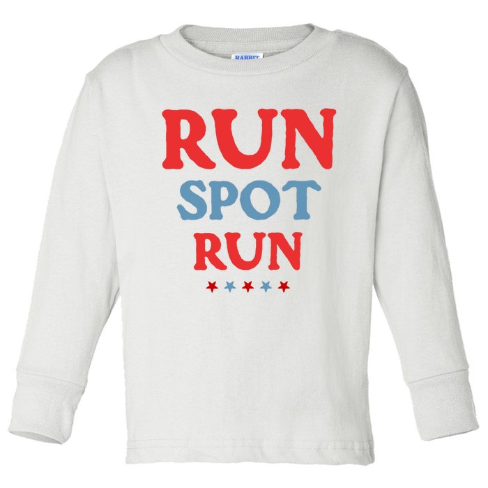 Run Spot Run Toddler Long Sleeve Shirt