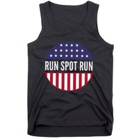 Run Spot Run Vintage Funny Trump Political Election 2024 Tank Top