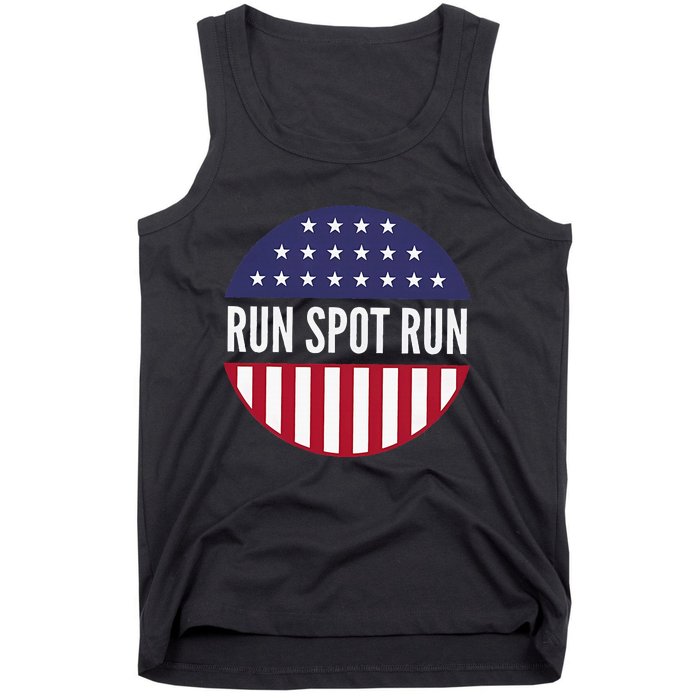 Run Spot Run Vintage Funny Trump Political Election 2024 Tank Top