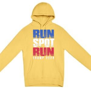 Run Spot Run Run Spot Run Trump Kamala Debate 2024 Premium Pullover Hoodie