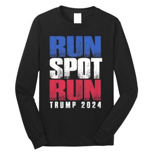 Run Spot Run Run Spot Run Trump Kamala Debate 2024 Long Sleeve Shirt