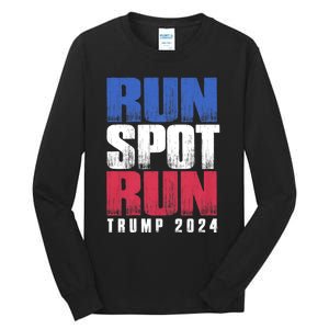 Run Spot Run Run Spot Run Trump Kamala Debate 2024 Tall Long Sleeve T-Shirt