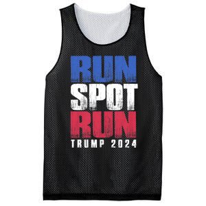 Run Spot Run Run Spot Run Trump Kamala Debate 2024 Mesh Reversible Basketball Jersey Tank